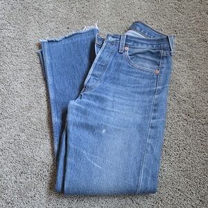 Vintage 90's Levis 501's - Raw Hem - Size 25 - See description for sizing